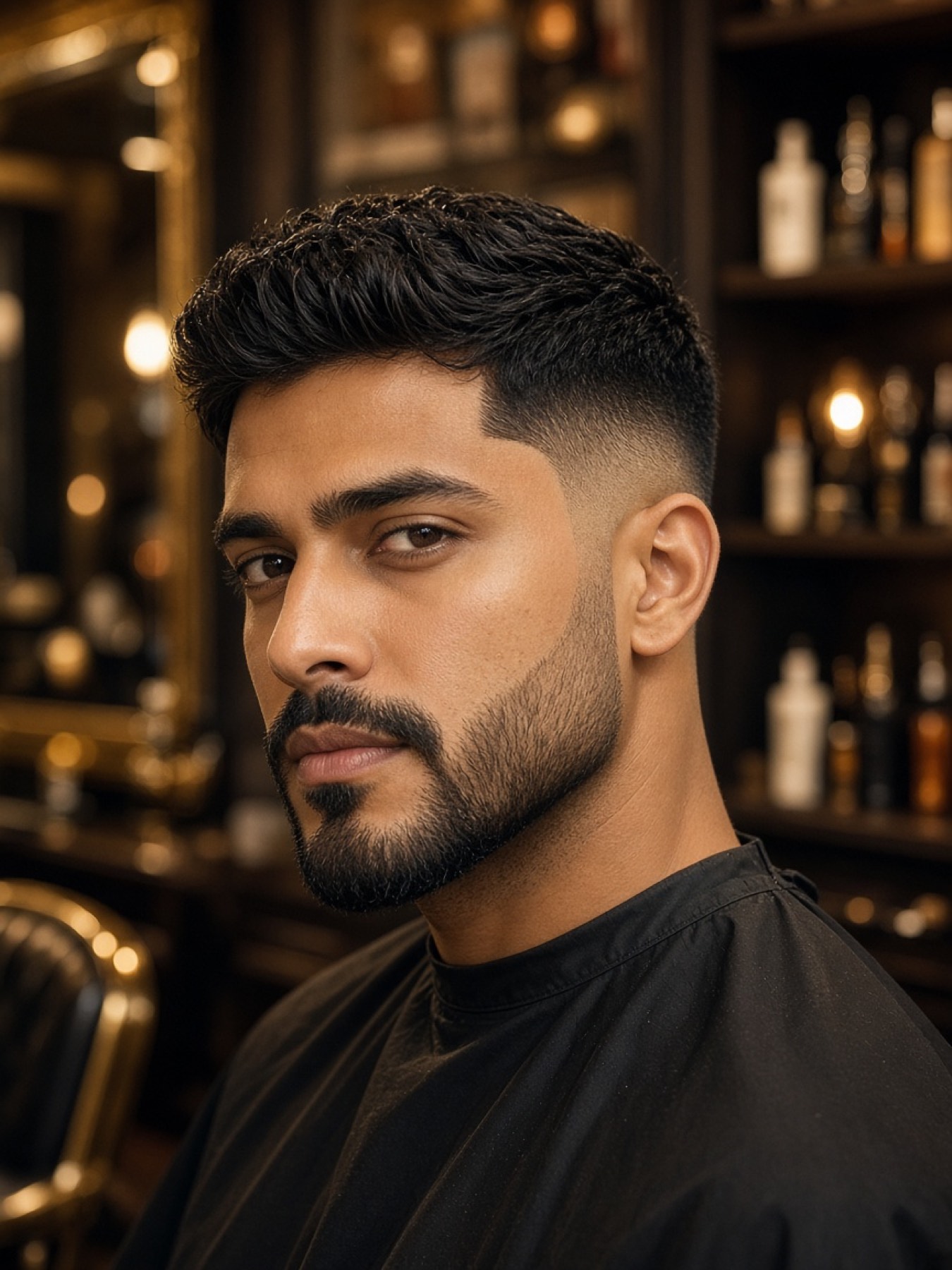 Sample portrait after a fade and beard lineup